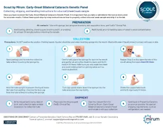 Buccal Swab Collection Flyer Image